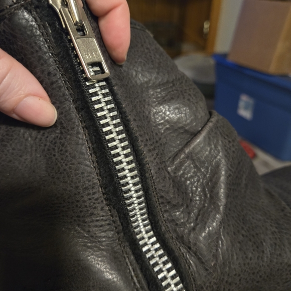 John Fluevog W9 M7 Unity Guide Black Leather Side Zip Ankle Boots Slouch AS IS - Picture 16 of 16